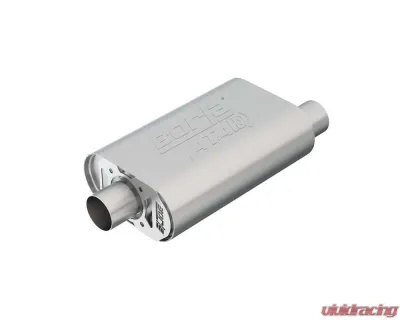 Borla CrateMuffler Muffler Chevrolet Small Block 350/ 383/ 406 CID V8 High Output 2.5" Offset Inlet/ 2.5" Center Outlet ATAK - 400820