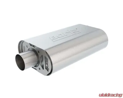 Borla CrateMuffler Muffler Chevrolet Small Block 283/ 327/ 350 CID V8 Stock Output 2.5" Offset Inlet/ 2.5" Center Outlet ATAK - 400826