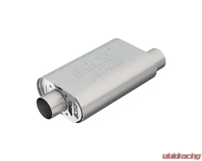 Borla CrateMuffler Muffler Chevrolet Small Block 350/ 383/ 406 CID V8 High Output 3" Offset Inlet/ 3" Center Outlet ATAK - 400844
