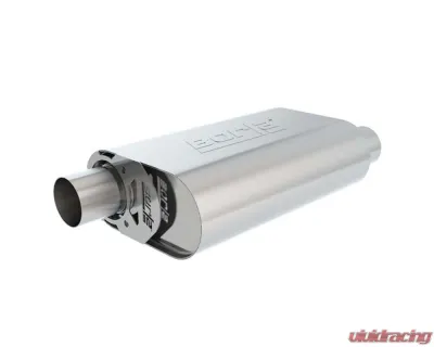 Borla CrateMuffler Muffler Chevrolet Small Block 283/ 327/ 350 CID V8 Stock Output 2.25" Offset Inlet/ 2.25" Offset Outlet S-Type - 400846