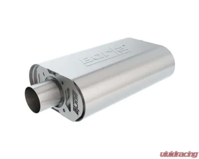 Borla CrateMuffler Muffler Chevrolet Small Block 283/ 327/ 350 CID V8 Stock Output 2.25" Offset Inlet/ 2.25" Center Outlet S-Type - 400849