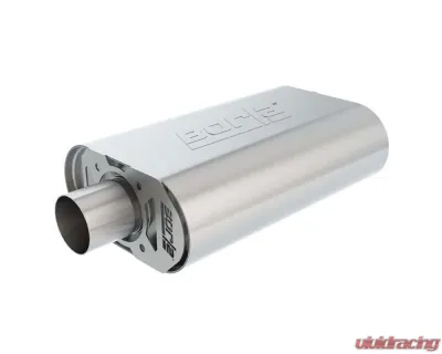 Borla CrateMuffler Muffler Chevrolet Small Block 283/ 327/ 350 CID V8 Stock Output 2.25" Offset Inlet/ 2.25" Center Outlet ATAK - 400850