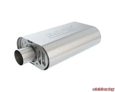 Borla CrateMuffler Muffler Chevrolet Big Block 396/ 402/ 427 CID V8 Stock Output 2.5" Offset Inlet/ 2.5" Center Outlet S-Type - 400851