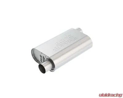 Borla CrateMuffler Muffler Chevrolet Big Block 396/ 402/ 427 CID V8 Stock Output 2.5" Offset Inlet/ 2.5" Offset Outlet S-Type - 400853
