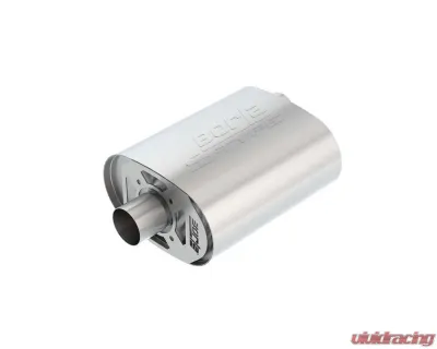 Borla CrateMuffler Muffler Ford Coyote 5.0L V8 Moderate Output 2.5" Offset Inlet/ 2.5" Center Outlet S-Type - 400855