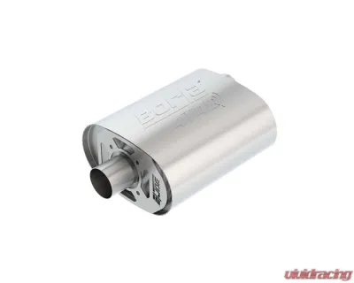 Borla CrateMuffler Muffler Ford Coyote 5.0L V8 Moderate Output 2.5" Offset Inlet/ 2.5" Center Outlet ATAK - 400856