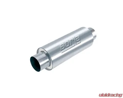 Borla XR-1 Sportsman Racing Muffler 3.5 in. Center Inlet/ 3.5 in. Center Outlet 5 in. Round x 15 in. Long Body - 40086