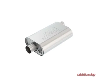 Borla CrateMuffler Muffler Chrysler/ Dodge/ Plymouth/ Mopar Big Block 383/ 413/ 426/ 440 CID V8 Moderate Output 2.5" Offset Inlet/ 2.5" Center Outlet S-Type - 400940