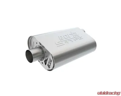 Borla CrateMuffler Muffler Chevrolet LS3 6.2L V8 Stock Output 2.5" Offset Inlet/ 2.5" Center Outlet S-Type - 400944