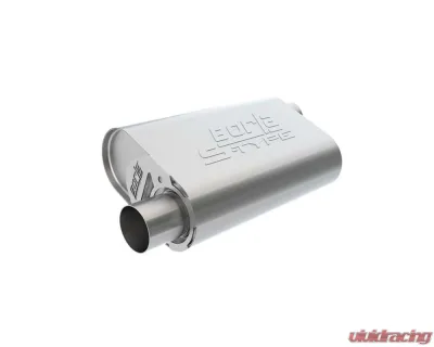 Borla CrateMuffler Muffler Chevrolet LS3 6.2L V8 Stock Output 2.5" Offset Inlet/ 2.5" Offset Outlet S-Type - 400946