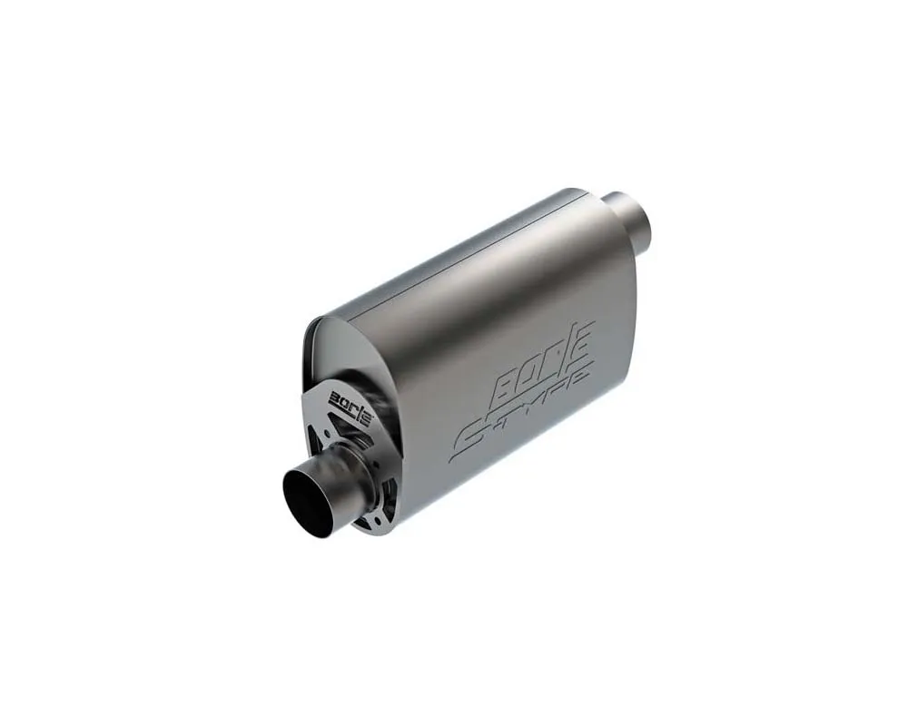 Borla CrateMuffler , Chevrolet LS3 6.2L V8 Stock Output 3" Offset/Offset 14"x6"x10.34" S-Type Part #400959 - 400959