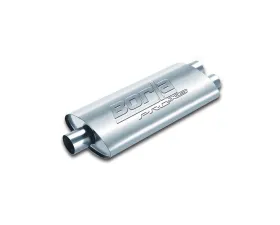 Borla ProXS Muffler 2.5in Center Inlet/ 2.5in Dual Outlet 4in x 9.5in Oval x 19in Long Body
