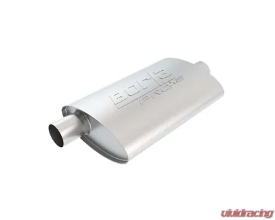 Borla ProXS Muffler 2.25in Offset Inlet/ 2.25in Center Outlet 4in x 9.5in Oval x 14in Long Body - 40357