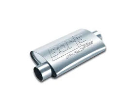Borla ProXS Muffler 2in Offset Inlet/ 2in Center Outlet 4.25in x 7.88in Oval x 14in Long Body