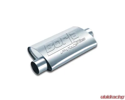 Borla ProXS Muffler 2in Offset Inlet/ 2in Center Outlet 4.25in x 7.88in Oval x 14in Long Body - 40657