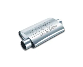Borla ProXS Muffler 2.25in Offset Inlet/ 2.25in Center Outlet 4in x 9.5in Oval x 14in Long Body
