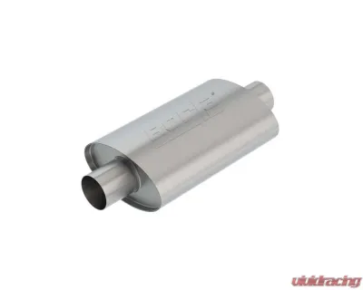 Borla XR-1 Sportsman Racing Muffler 2.5in Center Inlet/ 2.5in Center Outlet 4.5in x 7.88in Oval 12in Long Body - 40941