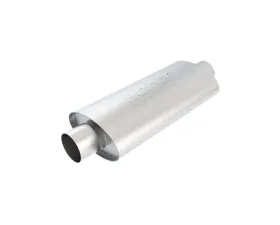 Borla XR-1 Sportsman Racing Muffler 3in Center Inlet/ 3in Center Outlet 4.5in x 7.88in Oval x 16in Long Body