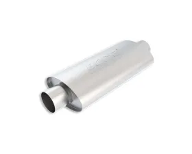 Borla XR-1 Sportsman Racing Muffler 3.5in Center Inlet/ 3.5in Center Outlet 4.5in x 7.88in Oval x 12in Long Body