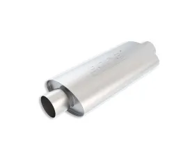 Borla XR-1 Sportsman Racing Muffler 4in Center Inlet/ 4in Center Outlet 4.25in x 7.88in Oval x 16in Long Body