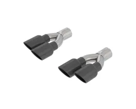 Borla 2018-2021 Jeep Grand Cherokee Trackhawk WK2 Tip Kit Dual Round Rolled Angle-Cut Black Chrome