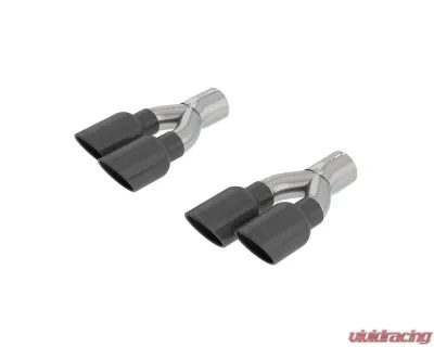 Borla 2018-2021 Jeep Grand Cherokee Trackhawk WK2 Tip Kit Dual Round Rolled Angle-Cut Black Chrome - 60672BC
