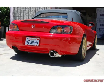 Invidia Q300 Catback Exhaust w/ Single Stainless Steel Tip Honda S2000 2000-2009 - HS00HS1GS3