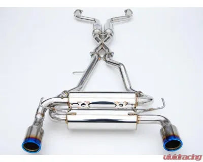 Invidia Gemini Catback Exhaust w/ Rolled Titanium Tips Nissan 350Z 2002-2008 - HS02N3ZGID