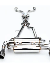 Invidia Gemini Catback Exhaust w/ Rolled Stainless Steel Tips Nissan 350Z 2002-2008                                     - HS02N3ZGIS - Image 6