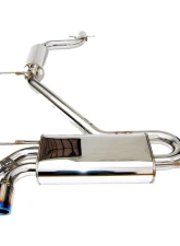 Invidia Q300 Catback Exhaust w/ Rolled Titanium Tips Volkswagen Golf | GTI MK5 2005-2008                                     - HS05GF5G3T - Image 3