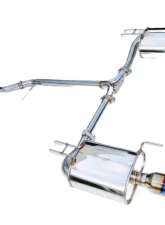 Invidia Q300 Catback Exhaust w/ Dual Titanium Tips Acura TSX 2004-2008                                     - HS06TSXG3T - Image 2