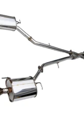 Invidia Q300 Catback Exhaust w/ Rolled Titanium Tips Infiniti G35 | G37 2007+                                     - HS07IG4G3D - Image 3
