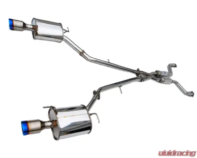 Invidia Q300 Catback Exhaust w/ Rolled Titanium Tips Infiniti G35 | G37 2007+ - HS07IG4G3D