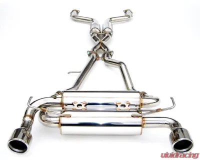 Invidia Gemini Catback Exhaust w/ Rolled Stainless Steel Tips Infiniti G37 2007-2013 - HS07IG7GIS