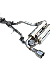 Invidia Gemini Catback Exhaust w/ Rolled Stainless Steel Tips Infiniti G37 2007-2013                                     - HS07IG7GIS - Image 2