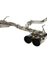Invidia R400 Catback Exhaust w/ Titanium Tips Subaru WRX | STI 2008-2014                                     - HS08ST5GM4ST - Image 2