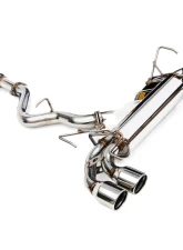 Invidia Q300 Catback Exhaust w/ Stainless Steel Tips Subaru WRX | STI 2008-2014                                     - HS08STIG3S - Image 2