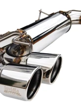 Invidia Q300 Catback Exhaust w/ Stainless Steel Tips Subaru WRX | STI 2008-2014                                     - HS08STIG3S - Image 3