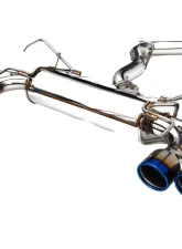 Invidia Q300 Catback Exhaust w/ Rolled Titanium Tips Subaru WRX | STI 2008-2014                                     - HS08STIG3T - Image 3