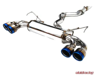 Invidia Q300 Catback Exhaust w/ Rolled Titanium Tips Subaru WRX | STI 2008-2014 - HS08STIG3T