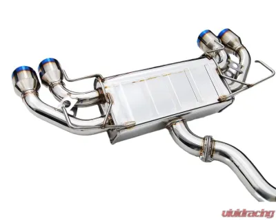 Invidia Q300 Catback Exhaust w/ Rolled Titanium Tips Subaru WRX | STI 2008-2014 - HS08STIG3T