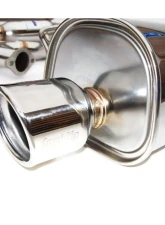 Invidia Q300 Catback Exhaust w/ Stainless Steel Tips Subaru WRX | Forester XT 2008-2014                                     - HS08SW4GT3 - Image 3