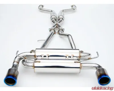 Invidia Gemini Catback Exhaust w/ Rolled Titanium Tips Infiniti FX35 | FX37 2009+ - HS09IFXGID