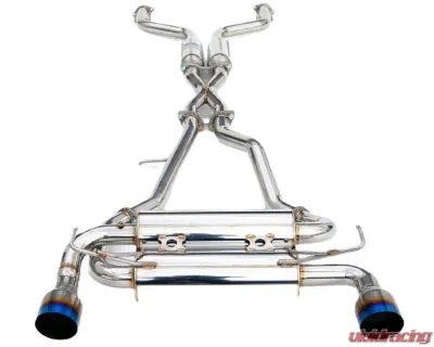 Invidia Gemini Catback Exhaust w/ Single Layer Titanium Tips Infiniti FX35 | FX37 2009+ - HS09IFXGIT