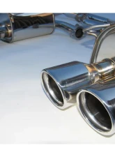 Invidia Q300 Catback Exhaust w/ Rolled Stainless Steel Tips Subaru WRX | STI 2011-2014                                     - HS11STIG3S - Image 2