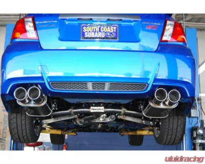 Invidia Q300 Catback Exhaust w/ Rolled Stainless Steel Tips Subaru WRX | STI 2011-2014 - HS11STIG3S