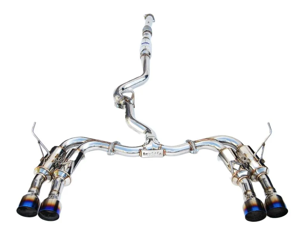 Invidia Gemini Catback Exhaust w/ Quad Titanium Tips - HS11STIGM4ST
