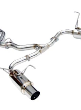 Invidia Dual N1 Catback Exhaust w/ Stainless Steel Tips Subaru WRX | STI 2008-2014                                     - HS11STIGTP - Image 2