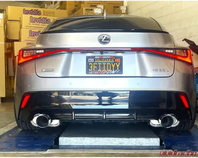 Invidia Q300 Axleback Exhaust w/ Titanium Tips Lexus IS350 | IS250 2013+ - HS13LISG3T