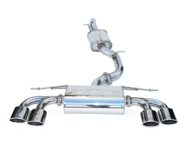 Invidia Q300 Catback Exhaust w/ Quad Oval Stainless Steel Tips Volkswagen Golf-R 2014-2016